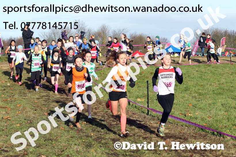 Girls under-13s Start Fitness HEHL, Aykley Heads, Durham. Photo: David T. Hewitson/Sports for All Pics